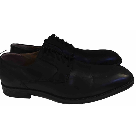Men\'s Florsheim Black Bike Toe Leather 11694-001 Dress Shoes Size 10D VGUC main image 12